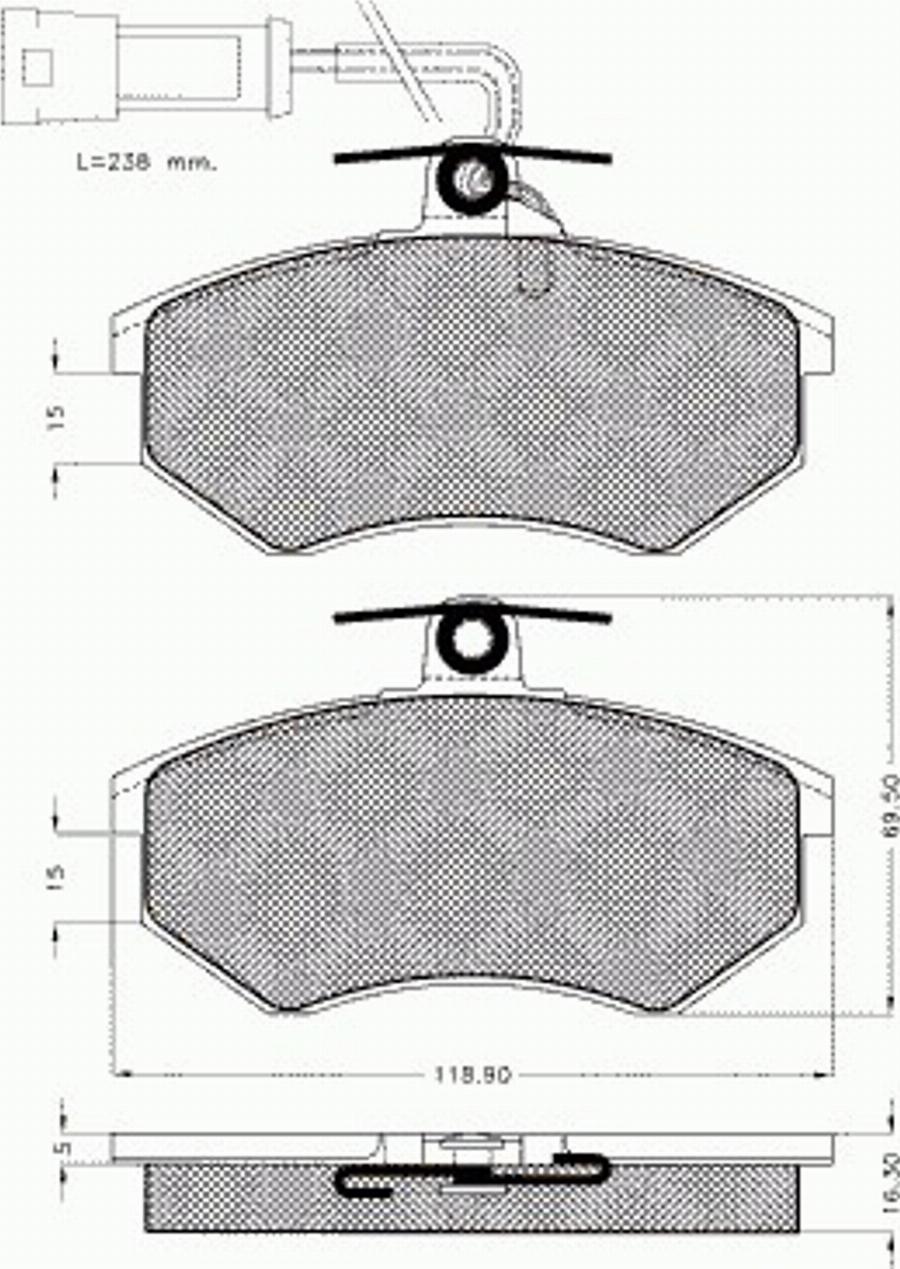 Pex 7193 - Гальмівні колодки, дискові гальма autozip.com.ua