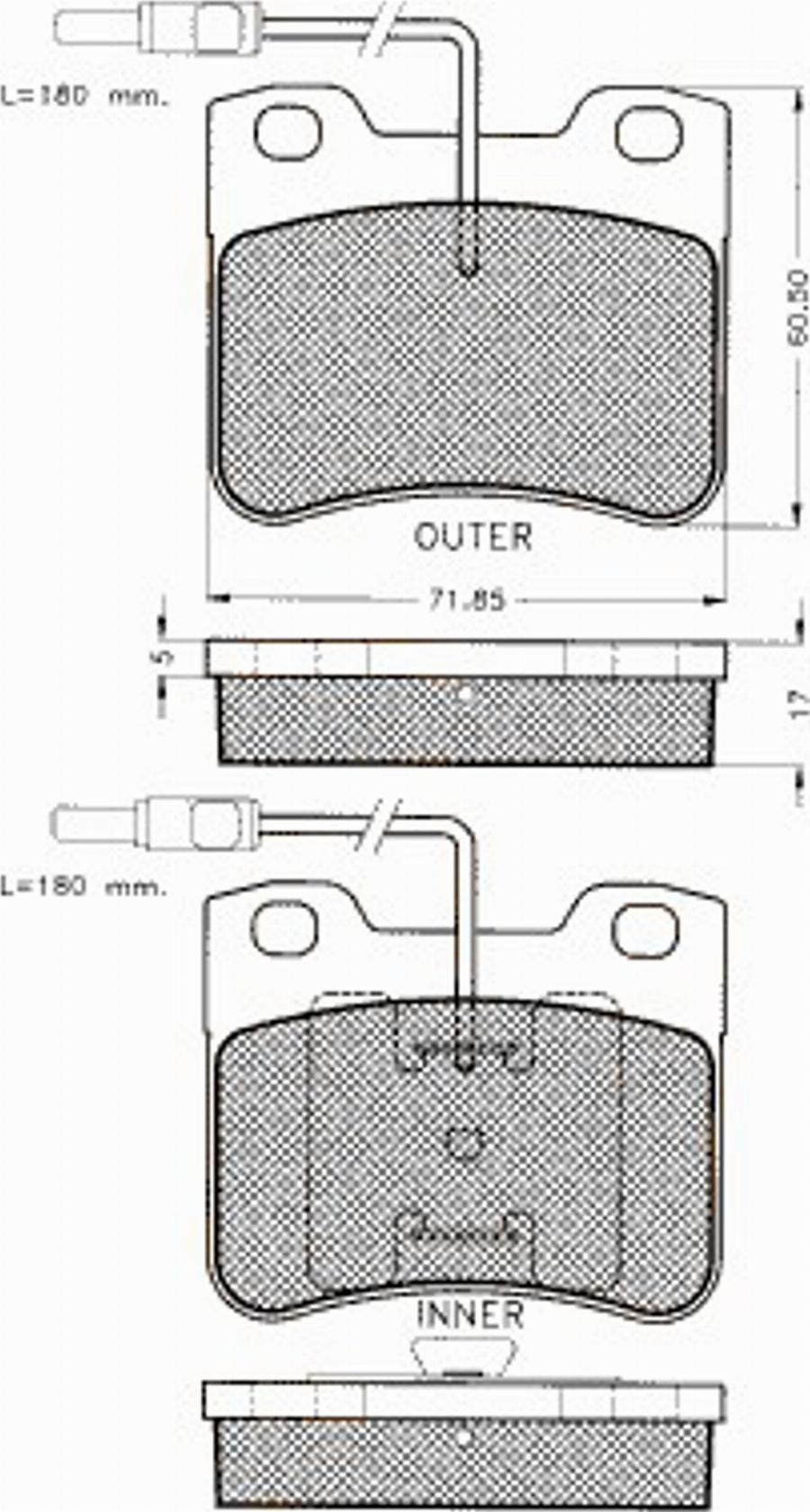 Pex 7186S - Гальмівні колодки, дискові гальма autozip.com.ua