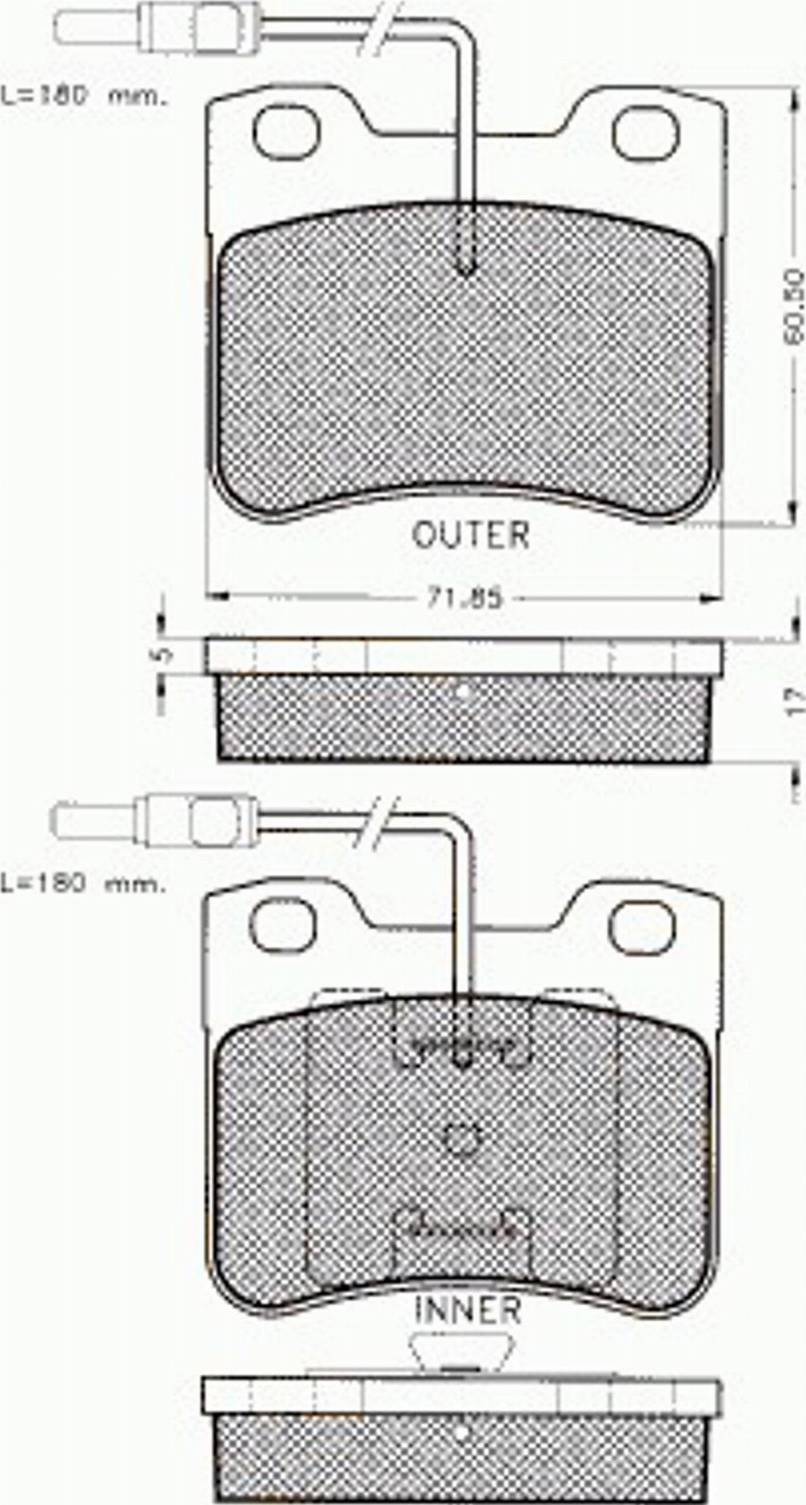 Pex 7186 - Гальмівні колодки, дискові гальма autozip.com.ua