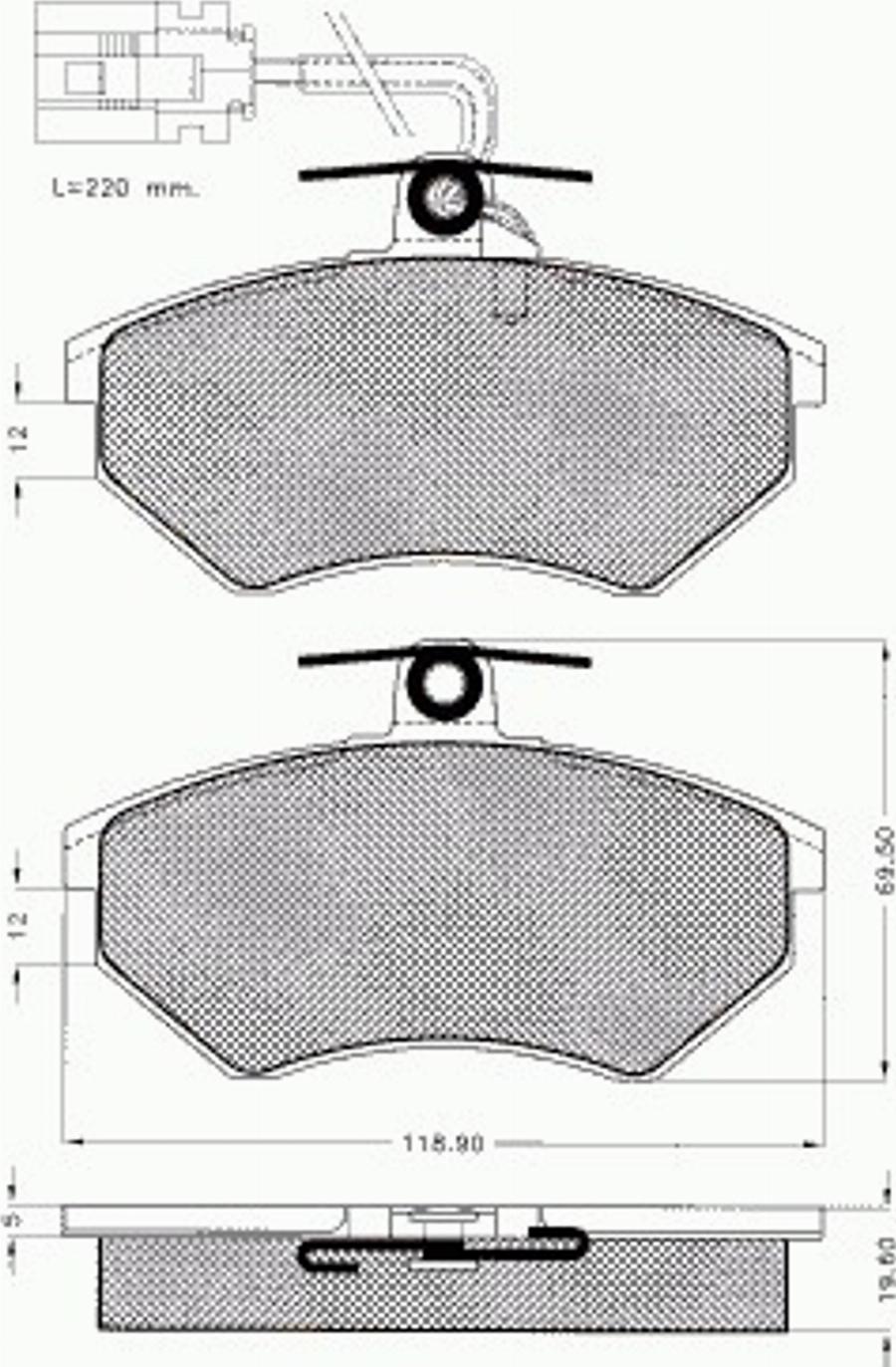 Pex 7391 - Гальмівні колодки, дискові гальма autozip.com.ua