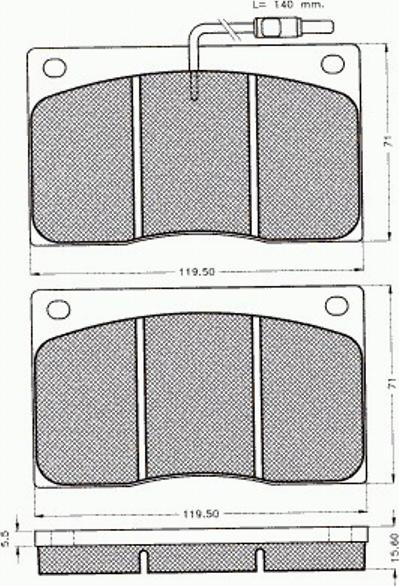 Pex 7314 - Гальмівні колодки, дискові гальма autozip.com.ua