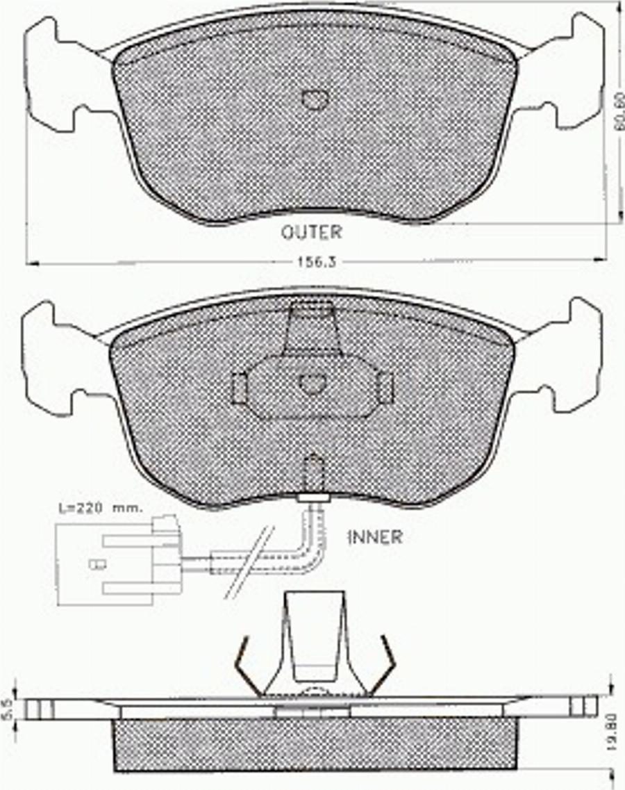 Pex 7373 - Гальмівні колодки, дискові гальма autozip.com.ua