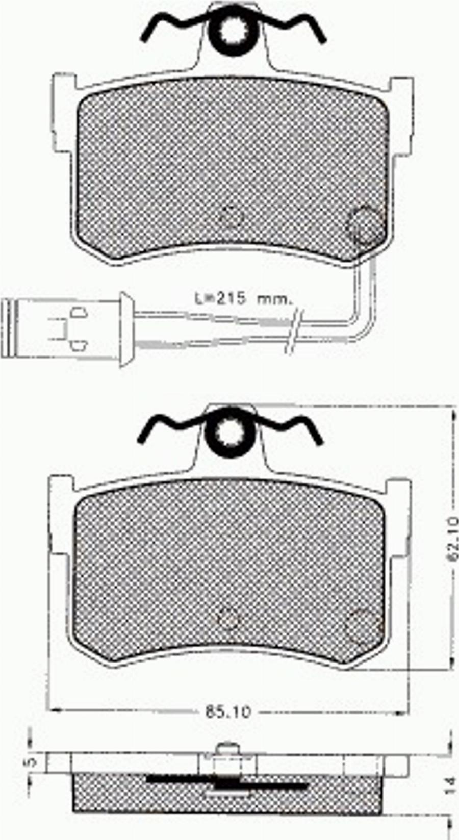 Pex 7246 - Гальмівні колодки, дискові гальма autozip.com.ua