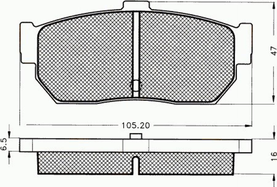 Pex 7243 - Гальмівні колодки, дискові гальма autozip.com.ua