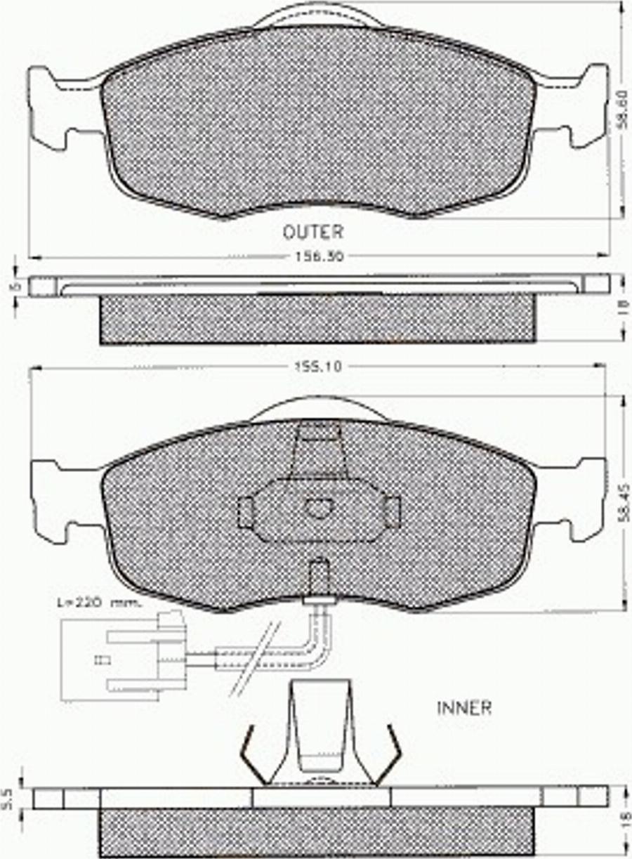 Pex 7254 - Гальмівні колодки, дискові гальма autozip.com.ua