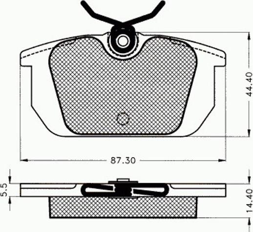 Pex 7.256 - Гальмівні колодки, дискові гальма autozip.com.ua