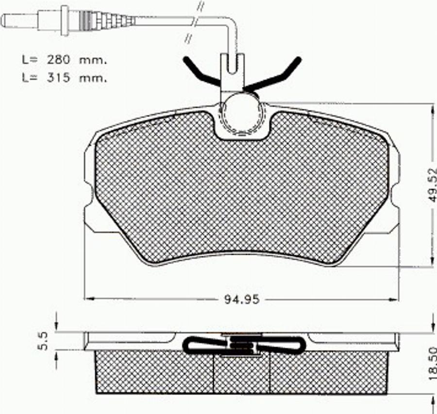 Pex 7252 - Гальмівні колодки, дискові гальма autozip.com.ua