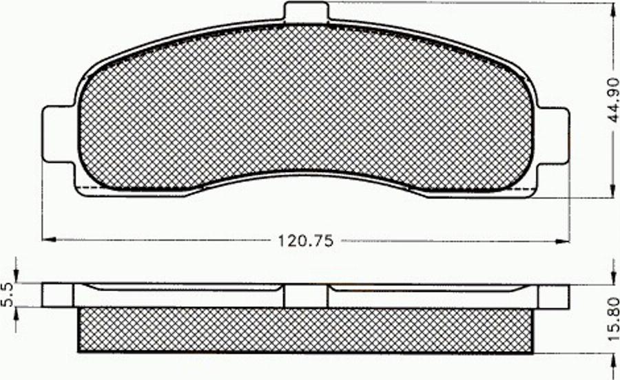 Pex 7260 - Гальмівні колодки, дискові гальма autozip.com.ua