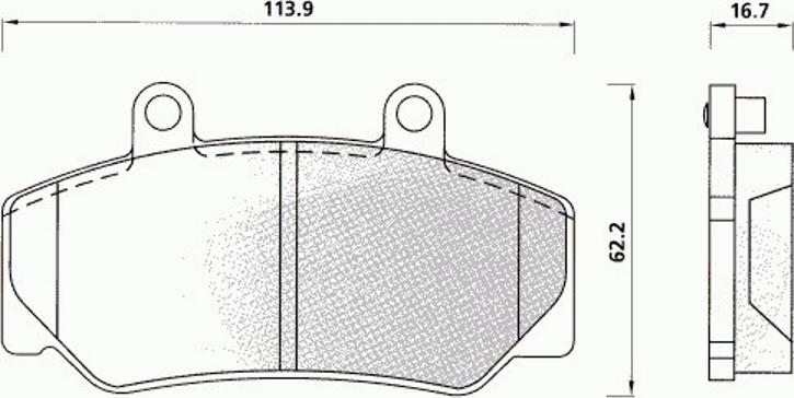 Pex 7202 - Гальмівні колодки, дискові гальма autozip.com.ua