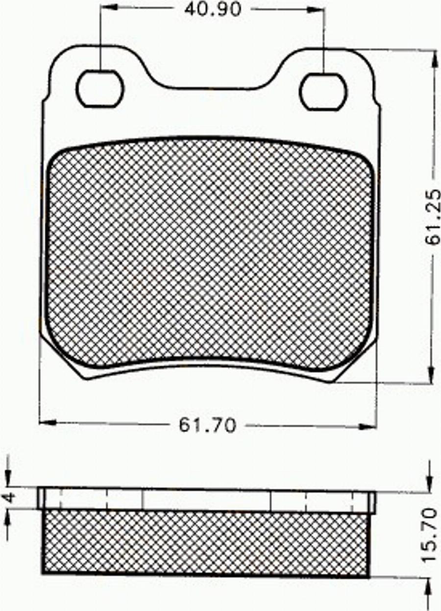Pex 7216 - Гальмівні колодки, дискові гальма autozip.com.ua