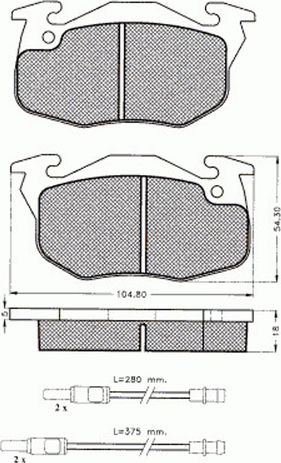 Pex 7284 - Гальмівні колодки, дискові гальма autozip.com.ua