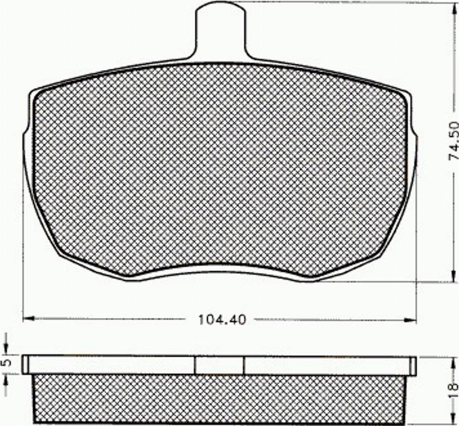 Pex 7281 - Гальмівні колодки, дискові гальма autozip.com.ua