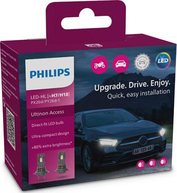 PHILIPS 11972U2500CX - Лампа розжарювання, фара дальнього світла autozip.com.ua