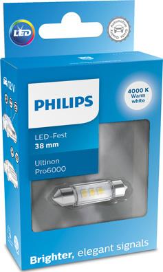 PHILIPS 11854WU60X1 - Лампа розжарювання, Освітлення салону autozip.com.ua