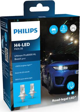 PHILIPS 11342U60B2X2 - Лампа розжарювання, фара дальнього світла autozip.com.ua