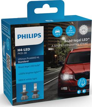 PHILIPS 11342U60SX2 - Лампа розжарювання, фара дальнього світла autozip.com.ua