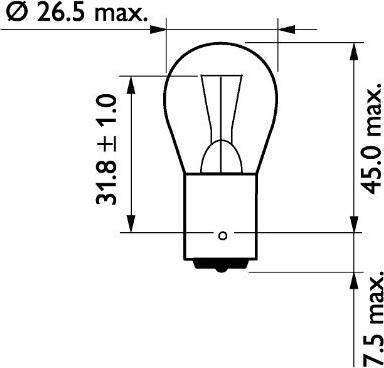 PHILIPS 13498MLCP - Лампа розжарювання, ліхтар покажчика повороту autozip.com.ua