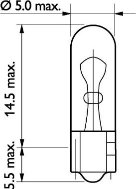 PHILIPS 13521CP - Лампа розжарювання, освітлення щитка приладів autozip.com.ua