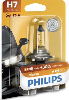 PHILIPS 12972PRB1 - Лампа 12V H7 55W PX26d VISION 30 B1шт autozip.com.ua