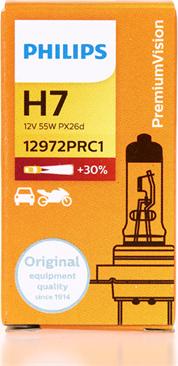 PHILIPS 12972PRC1 - Лампа розжарювання, фара дальнього світла autozip.com.ua