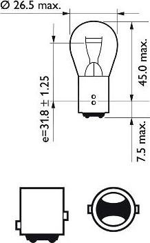 PHILIPS 12499CP - Лампа розжарювання, ліхтар покажчика повороту autozip.com.ua