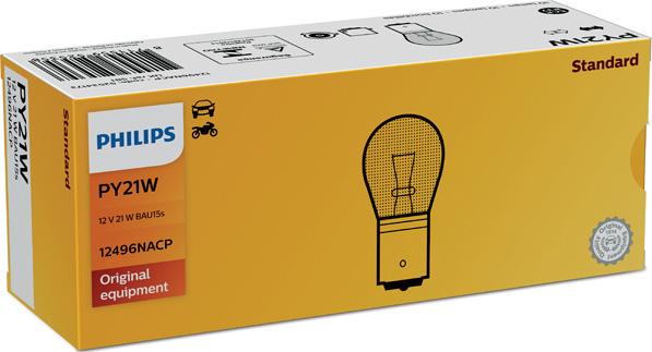 PHILIPS 12496NACP - Лампа розжарювання, ліхтар покажчика повороту autozip.com.ua
