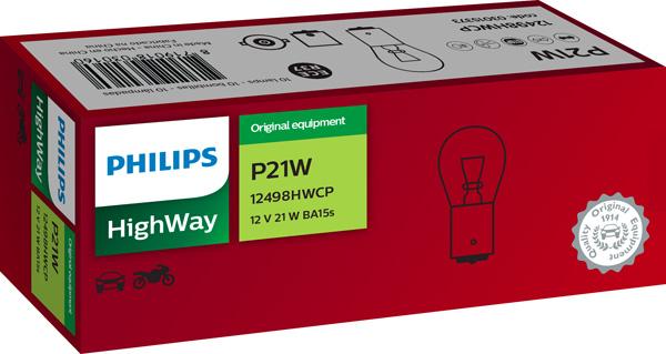 PHILIPS 12498HWCP - Лампа розжарювання, ліхтар покажчика повороту autozip.com.ua