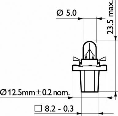 PHILIPS 12600CP - Лампа розжарювання, освітлення щитка приладів autozip.com.ua