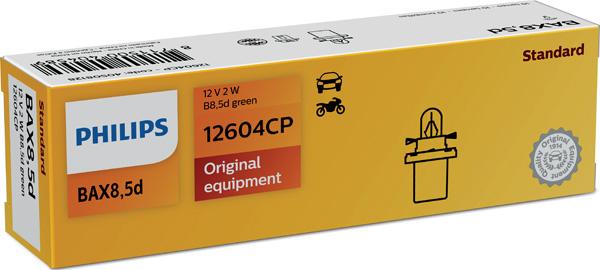 PHILIPS 12604CP - Лампа розжарювання, освітлення щитка приладів autozip.com.ua