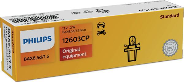 PHILIPS 12603CP - Лампа розжарювання, освітлення щитка приладів autozip.com.ua