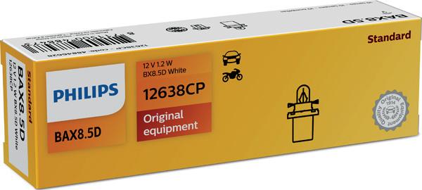 PHILIPS 12638CP - Лампа розжарювання, освітлення щитка приладів autozip.com.ua