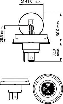 PHILIPS 12620C1 - Лампа розжарювання, фара дальнього світла autozip.com.ua