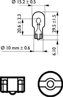 PHILIPS 12067B2 - Лампа розжарювання, ліхтар покажчика повороту autozip.com.ua