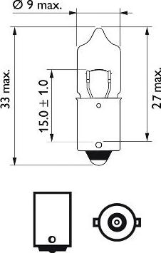 PHILIPS 12025CP - Лампа розжарювання, Освітлення салону autozip.com.ua