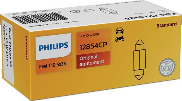 PHILIPS 12854CP - Лампа накаливания FestoonT10.5X3812V 10W SV 8.5 пр-во Philips autozip.com.ua