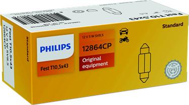 PHILIPS 12864CP - Лампа розжарювання, ліхтар освітлення номерного знака autozip.com.ua