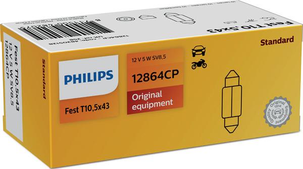 PHILIPS 12864CP - Лампа розжарювання, ліхтар освітлення номерного знака autozip.com.ua