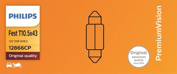 PHILIPS 12866CP - Лампа розжарювання, ліхтар освітлення номерного знака autozip.com.ua