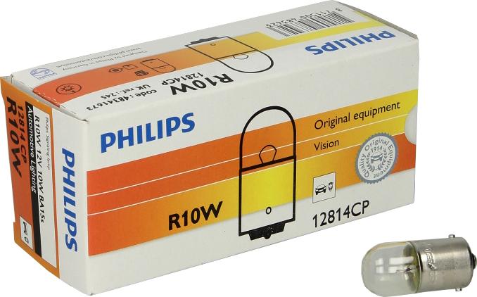 PHILIPS 12814 - Лампа розжарювання, ліхтар освітлення номерного знака autozip.com.ua