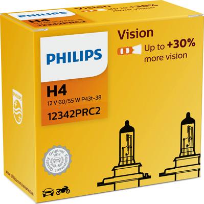 PHILIPS 12342PRC2 - Лампа розжарювання, фара дальнього світла autozip.com.ua