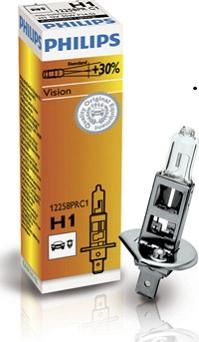 PHILIPS 12258PRC1 - Лампа накаливания H1 12V 55W P14.5s Vision 30 пр-во Philips autozip.com.ua