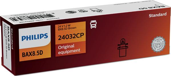 PHILIPS 24032CP - Лампа розжарювання, освітлення щитка приладів autozip.com.ua
