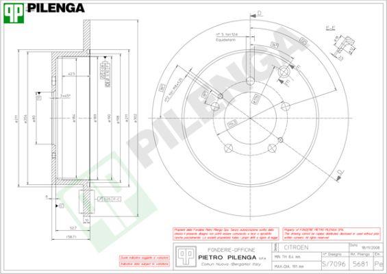 Pilenga 5681 - Гальмівний диск autozip.com.ua