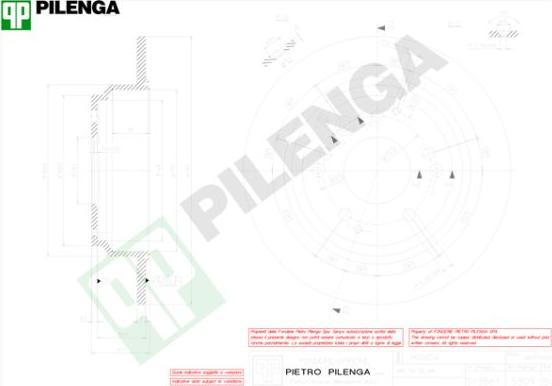 Pilenga 5309 - Гальмівний диск autozip.com.ua