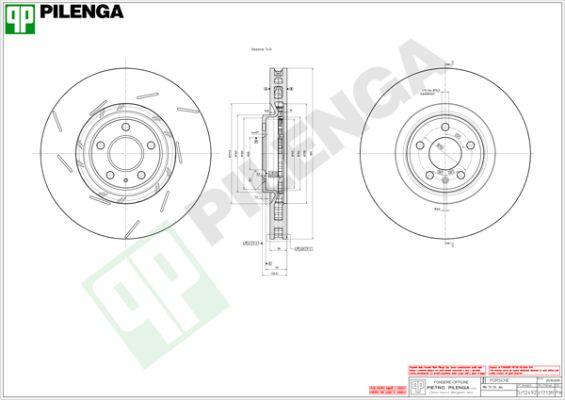 Pilenga V1713R - Гальмівний диск autozip.com.ua