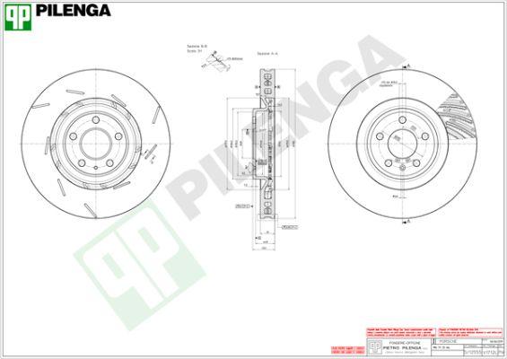 Pilenga V1712L - Гальмівний диск autozip.com.ua
