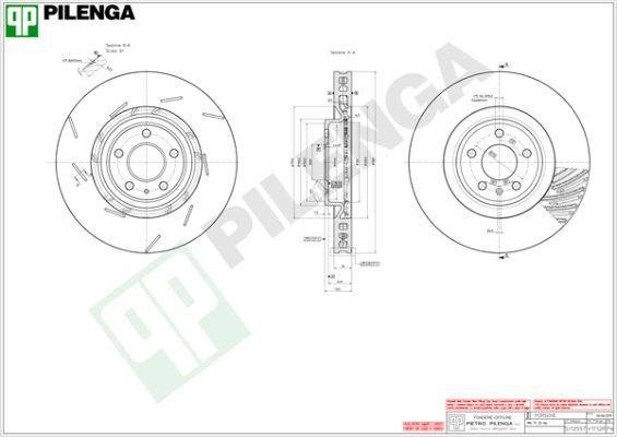 Pilenga V1712R - Гальмівний диск autozip.com.ua