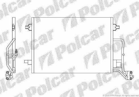 Polcar 9549K81X - Конденсатор, кондиціонер autozip.com.ua