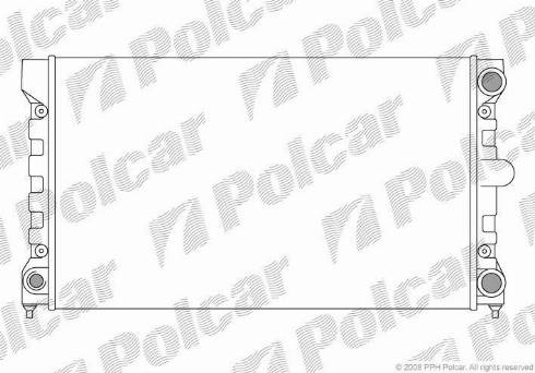Polcar 954608-4 - Радіатор, охолодження двигуна autozip.com.ua