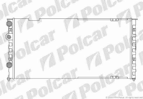 Polcar 954608-5 - Радіатор охолоджування AC VW Passat 1.6D-2.8 02.88-05.97 autozip.com.ua